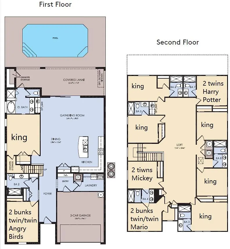 Theater/Game Room 10Br Villa W/ Pool Spa Disney! Davenport Holiday home